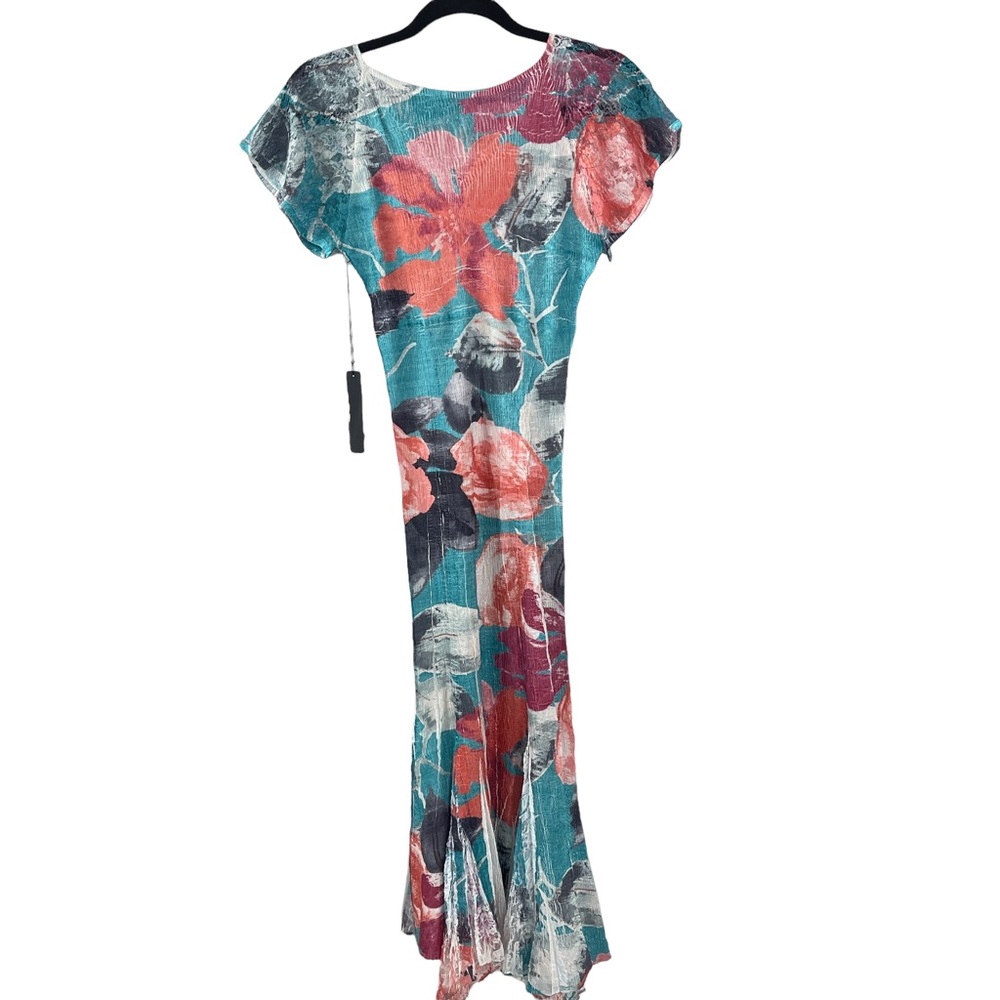 Komarov Silk Pleated Dress - Picture 2 of 6